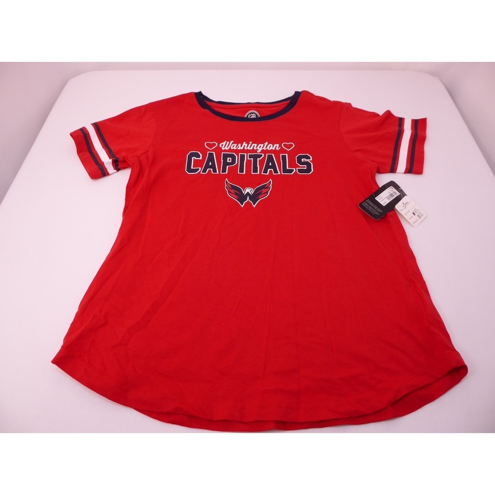 NWT NHL Washington Capitals Girls X Large (14-16) Red TShirt